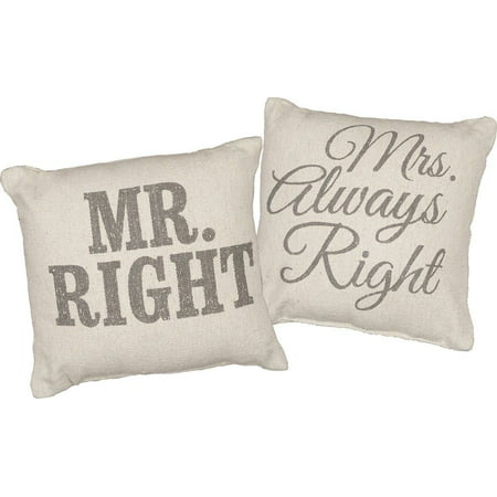 UPC 883504215046 product image for MR RIGHT & MRS ALWAYS RIGHT Throw Pillows, 10