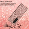 thumbnail image 4 of Compatible with Samsung Z Fold 4 Case Glitter Bling Samsung Galaxy Z Fold 4 Phone Case for Girls Cute Bumper Shockproof Protective Cases (Rose Gold), 4 of 6