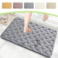 thumbnail image 6 of sruoe Bath Mat Rugs, Bath Mats for Bathroom Floor, Extra Absorbent Quick Dry Bathroom Mats, Washable Bath Rugs and Mats, Bath Carpet for Shower, Polyester, Pink, 6 of 6