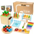 thumbnail image 1 of Montessori Toys WOODMAM para niños mayores de 1 año con caja educativa, 1 of 7