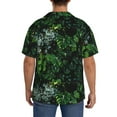 thumbnail image 3 of Kdxio Men'S Hawaiian Shirt For Men Short Sleeve Shirt Lush Foliage Green Plant Summer Casual Holiday Beach Button Down T-Shirts, 3 of 5