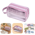 thumbnail image 6 of Pencil Pouch Pen Case Stationery Bag with Clear Insert for Teens College Students (Blue), 6 of 6
