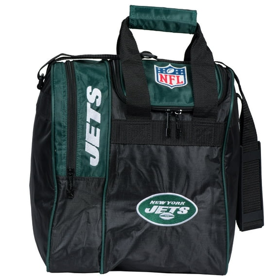 New York Jets Single Bowling Ball Tote Bag with Shoe Compartment