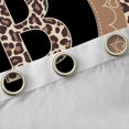 thumbnail image 4 of Feelyou Monogrammed B Black Out Curtains, Leopard Print Curtains Pack of 2 (42x63 Each), 4 of 6