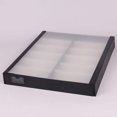 thumbnail image 4 of 12-grid Compartment Glasses Storage Box Divider Organizer Large Leather Large Capacity Capacity Jewelry Display Show Stand Case Home Living Room, 4 of 9