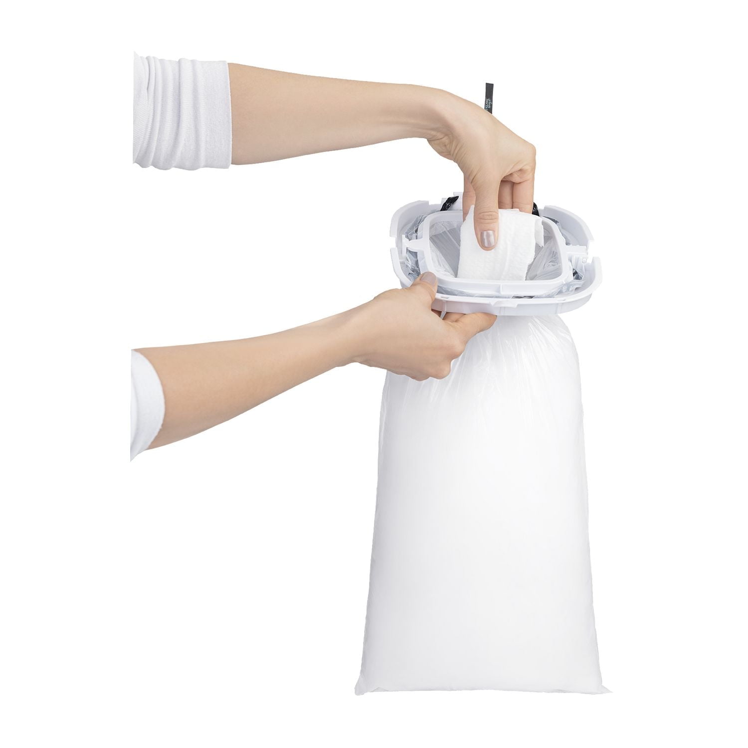 PurePail Hang It Système D'élimination des Couches, Blanc