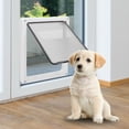 thumbnail image 3 of Pet Door, 4 Rotation Ways Dog Enter Out Door Convenient to Installed At Door or Wall Solid Door Flap Safe and Sturdy Acrylic Transparent Small Cat Door, 3 of 7