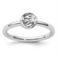 thumbnail image 3 of Auriga Fine Jewelry 925 Sterling Silver Rhodium Sun/Moon Ring for Women Size 5, 3 of 6