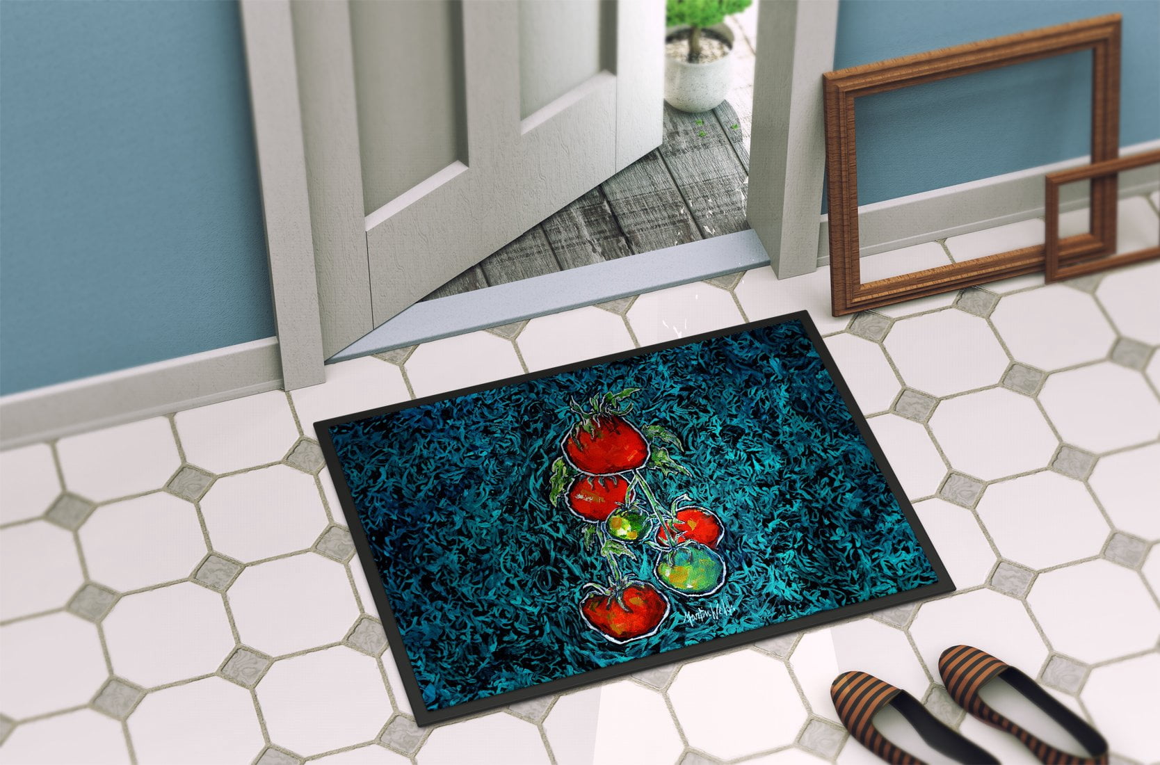 Carolines Treasures MW2093MAT 18 x 27 in. Maters Tomatoes Doormat