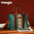thumbnail image 4 of Wrangler Aztec Tote Bag for Women Boho Shoulder Purses and Handbags, Turquoise, 4 of 7