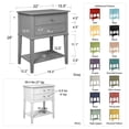 thumbnail image 6 of Franklin Accent Table with 2 Drawers, Pale Green, 6 of 9