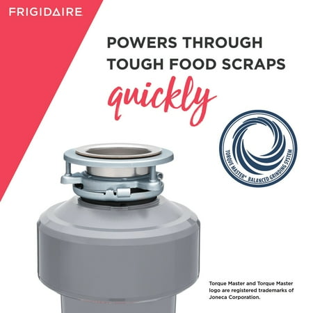 Frigidaire 3/4HP Corded Garbage Disposal - Gray