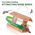 thumbnail image 4 of Comedero para aves Solution4Patio de cedro estadounidense, resistente a las ardillas, 4 of 9