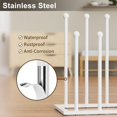 Free Standing Shoe Racks White Metal Boot Rack, Shoe Organizer for