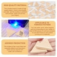thumbnail image 4 of 30pcs Unfinished Wood Triangle Pieces 1.96" Blank Wooden Triangle Slices Wooden Cutouts Ornaments Natural Wood Embellishments for Drawing Art Craft Wedding and Home tion 0.29" Thick, 4 of 8