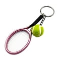 thumbnail image 6 of 1-Pack Mini Tennis Racket Keychains - Lightweight and Exquisite, Sport Style with Racquet Ball Design, Perfect Small Gift and Sporting Event Souvenir, 6 of 7