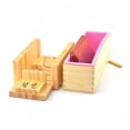 thumbnail image 1 of Bewildely Juego de Herramientas para hacer jabón, caja cortadora de jabón de ajustable, rebanador de jabón de cera de acero inoxidable, cuchillos Artesanía rosado Bewildely HA024653-01, 1 of 6