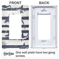thumbnail image 3 of Yayeee Rocker Switch Wall Plate 1-Gang 4.6"x2.9" Home Decorative Outlet Cover, Light Sharks, 3 of 6