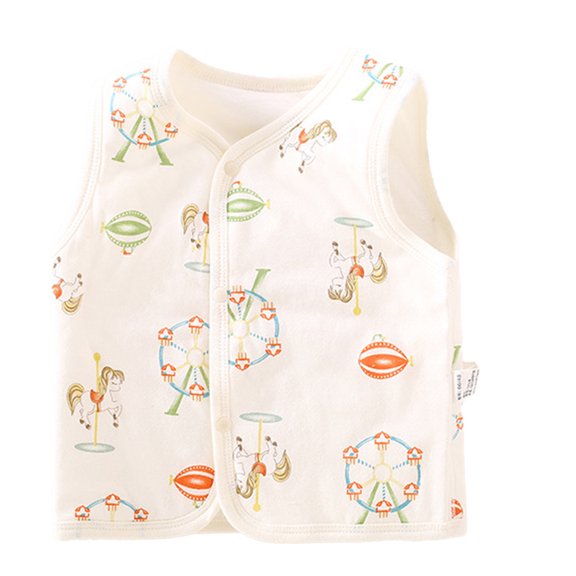 MXIEZI Baby Newborn Boys Girls Cotton Vest Infant Warm Sleeveless Jacket Spring Winter Waistcoat 0-3T