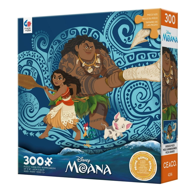 Ceaco, Moana and Maui 300 Piece Interlocking Jigsaw Puzzle with