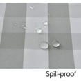 thumbnail image 6 of Rectangle Checkered Tablecloth Waterproof Spillproof Wrinkle Resistant Buffalo Plaid Heavy Weight Table Cloth Gingham Table Cover for Outdoor and Indoor Use, 52 x 70 Inch Grey and White, 6 of 6