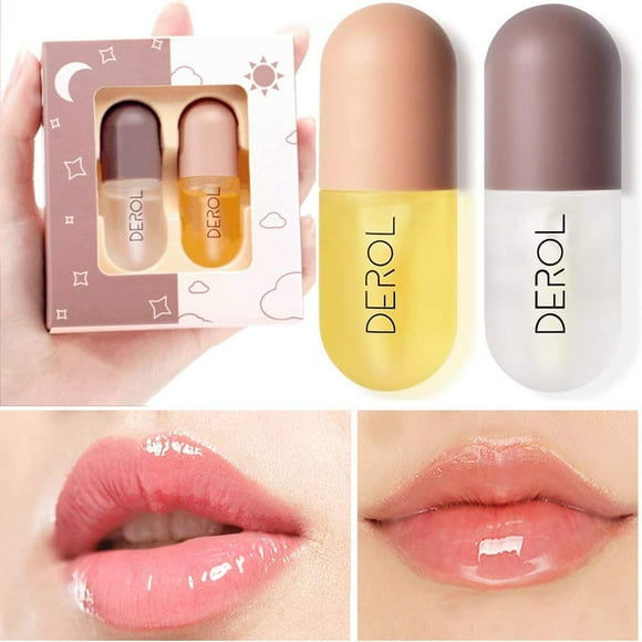 Lip Plumper - Lip Enhancer and Lip Care Serum Set/Lip Balm Lip Plumping Lip Maximizer for Fullness, Plumping & moisturizing Lips