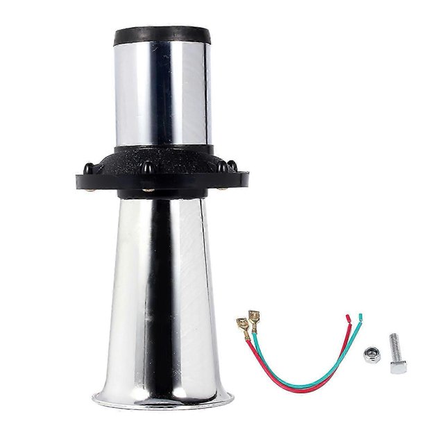 12V 110DB Auto Car Truck Antique Vintage Old Style Horn Siren AHH-OOO-GAH AHOOGA OOGA Silver
