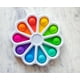 thumbnail image 2 of Pop Fidget Toy Toynk, 10 botones, números de arcoíris, silicona, 2 of 7