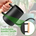 thumbnail image 6 of Qenwkxz 35oz/1L Watering Can Small Watering Can Indoor Plants with Wooden Handle Stainless Steel Watering Pot with Long Spout Garden Watering Cans Portable Watering Jug for Houseplant Plants, 6 of 8