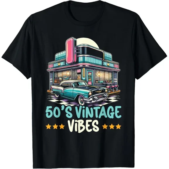 From The 50S Music 50'S 1950 Party Fifties 50'S T-Shirt Unisex S-5XL Hot Trending Shirt, Vintage Birthday Gift