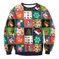 thumbnail image 1 of Sudadera con cuello redondo de gran tamaño para hombre y mujer, chándal de Navidad feo, jerséis Harajuku, ropa de calle, ropa de otoño, 1 of 4