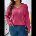 thumbnail image 4 of Sudadera con Capucha para Mujer, de Larga, Holgada y con Cordón Ajustable, Básica Rosa XXXL, 4 of 8