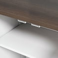 thumbnail image 5 of Pefilos 31" Dog Feeding Station, Dog Food Storage Cabinet with Hidden Dog Bowls, Adjustable Panel, Hooks, for Medium Sized Dogs, White, 5 of 9
