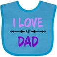 thumbnail image 3 of Inktastic I Love My Dad Fathers Day Boys or Girls Baby Bib, 3 of 4