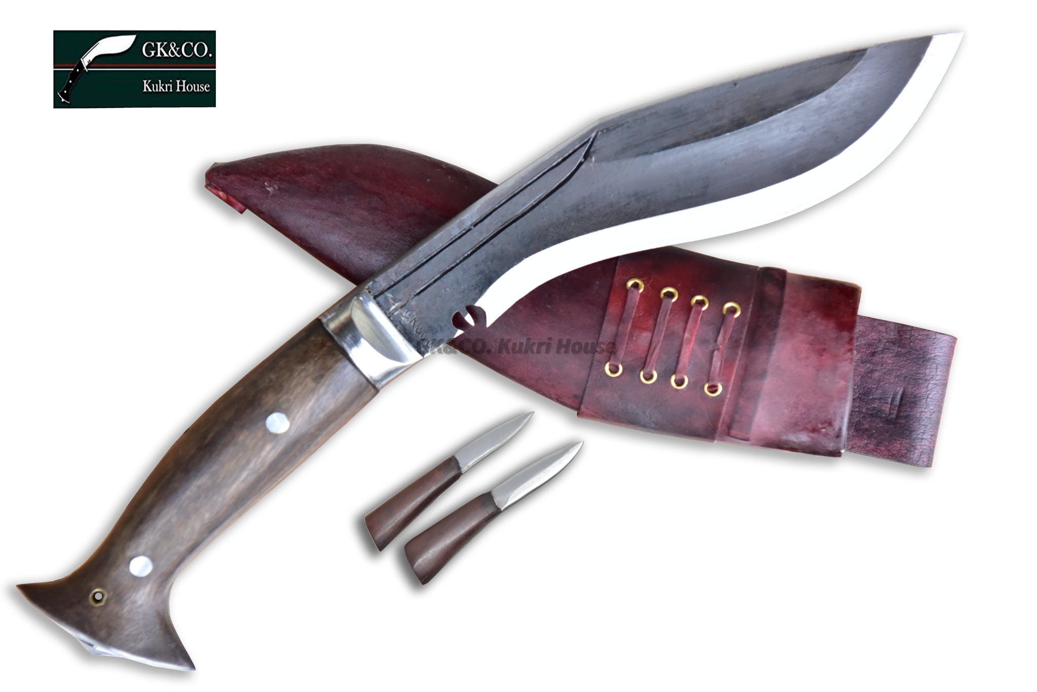 Red Deer® Gurkha Kukri  Hand Made Carbon Steel Blade with karda and chakmak 