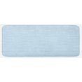 thumbnail image 1 of Harbour Stripe Kitchen Mat, Wavy Soft Horizontal Old Fashion Pattern Geometric Lines Image, Plush Decorative Kitchen Mat with Non Slip Backing, 47" X 19", Pale Blue White, by Ambesonne, 1 of 1