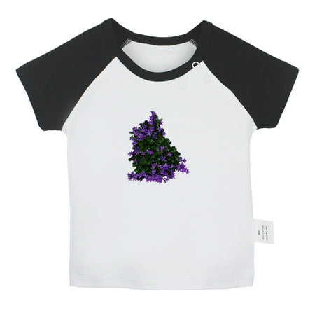 

Nature Bushes Pattern T shirt For Baby Newborn Babies T-shirts Infant Tops 0-24M Kids Graphic Tees Clothing (Short Black Raglan T-shirt 12-18 Months)