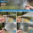 thumbnail image 5 of Garden Hose Nozzle, 100% Heavy Duty Metal Spray Gun with Full Brass Nozzle - High Pressure 4 Spraying Modes for Hand Watering Plants and Lawn (4 Spray Patterns), 5 of 6