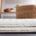 thumbnail image 4 of SAFAVIEH Urban Drew High Low Curve Striped with Fringe Area Rug, Beige/Ivory, 8' x 10', 4 of 11