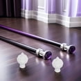 thumbnail image 4 of ETHZZLE 20Pcs White Curtain Rod End Caps Decorative Plastic Floral Design for Home Curtain Poles, 4 of 7