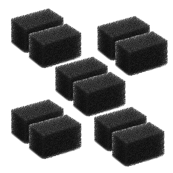 Genligt 10 Pack Sponges Foam Filters, for 2.5 L/ 84 oz Cat Water Fountain Filters, Automatic Pet Fountain Filter Replacement