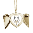 thumbnail image 1 of La sencillez del estilo Little Deer animal Collar colgante en forma de melocotón con alas Unbranded M, 1 of 3