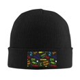 thumbnail image 2 of JUNZAN Pixel Game Mens Winter Hats Thick Knit Cuff Beanie Cap Beanie Hat, 2 of 5