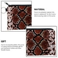 thumbnail image 3 of Qarigey Monedero Chang impermeable con patrón de serpentina, estilo bohemio, monederos, capa interior gruesa, billetera pequeña, accesorio para mujer, Carteras lqb3024 Qarigey AP009665-02B, 3 of 6