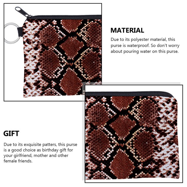 Chang Purse Waterproof Serpentine Pattern Bohemia Style Coin Purses Thick Inner Layer Small Wallet Women Accessory Cards Packs lqb3024