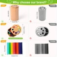 thumbnail image 3 of Juguetes Montessori para niños de 1 a 3 años: Palos de clasificación de colores de aprendizaje de madera, juguetes para niños pequeños de 1, 2 y 3 años, actividades educativas de juego de combinación, 3 of 6