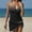 Black, variant on WILLBEST Sun Dress Women's Swimwear Tankini 2 Piece Normal Swimsuit High Waisted Green White Blue Golden Black Padded V Wire Bathing Suits Sports Sexy / Strap / New / Padded Bras / Strap