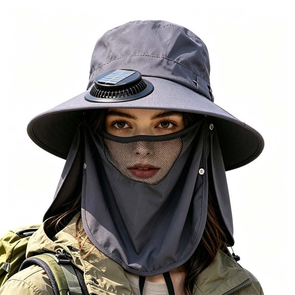 Womens Sun Hats with Uv Protection Solar Fan Cap for Men and Women, Summer Outdoor Sun Protection, Hat Removal