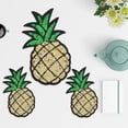thumbnail image 4 of Parches de Lentejuelas de Hierro de Piña, 3 piezas de apliques bordados, decoración artesanal para camisetas, chaquetas, sombreros con plancha o coser, buena solución para rapa, 4 of 7