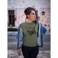 thumbnail image 2 of Butterflies And Leopard Print T-Shirt Women -Image by Shutterstock, Female 5X-Large, 2 of 4